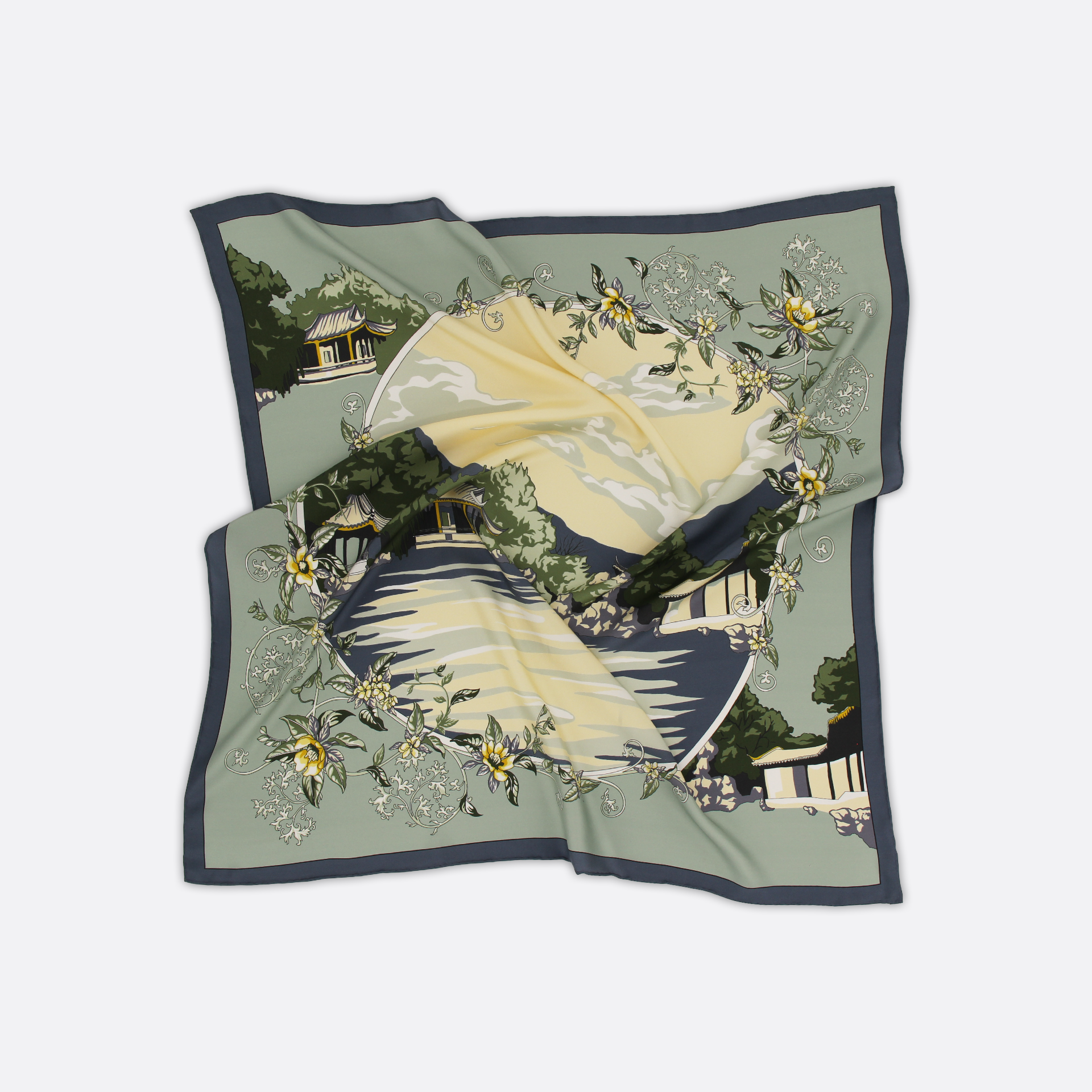 Serene Lake Scarf 90