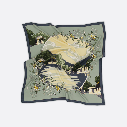 Serene Lake Scarf 90