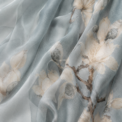 Écharpe longue 100 % soie mousseline – Légère Twilley Mist Magnolia 180×110cm