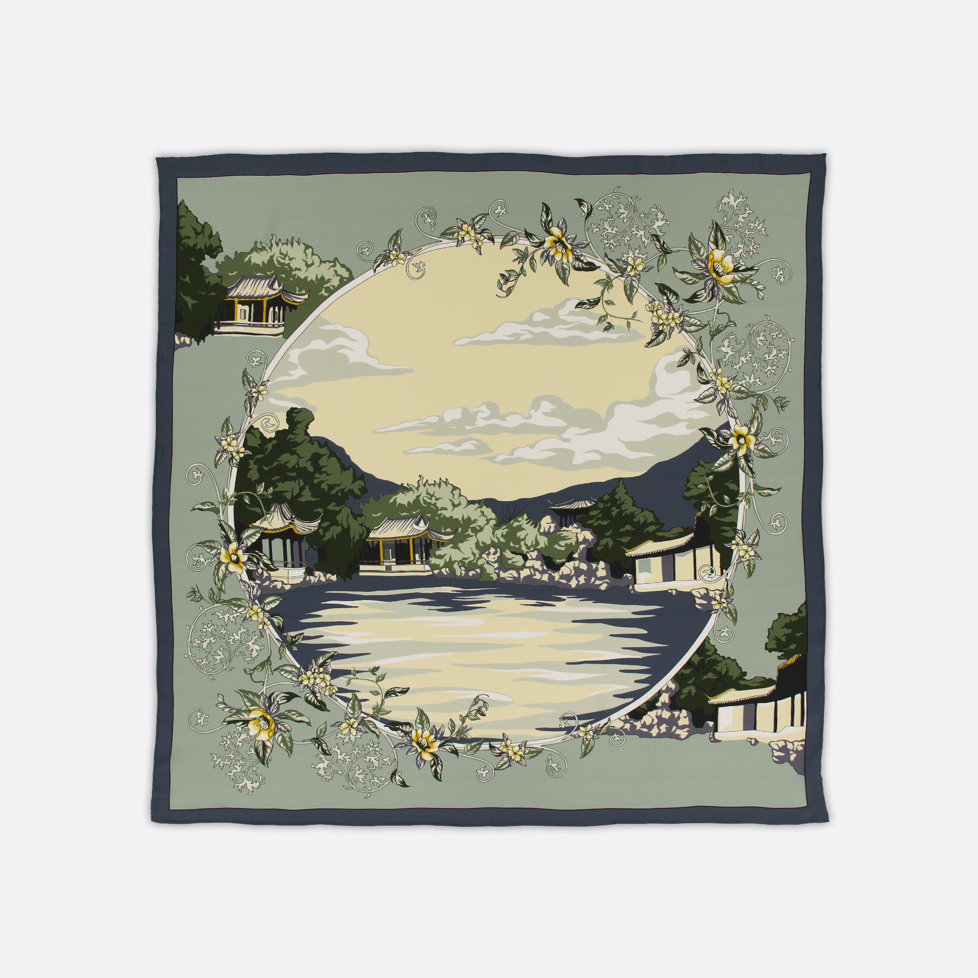 Serene Lake Scarf 90