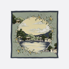 Serene Lake Scarf 90