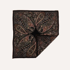 Vintage Paisley Jacquard Square Scarf