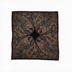 Vintage Paisley Jacquard Square Scarf