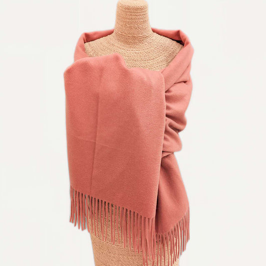 Luxury Pure Cashmere Scarf - Pink / 200x70cm