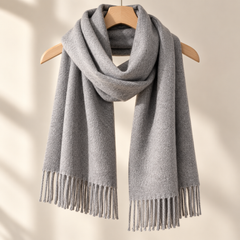 100% Mongolian Wool Plain Scarf