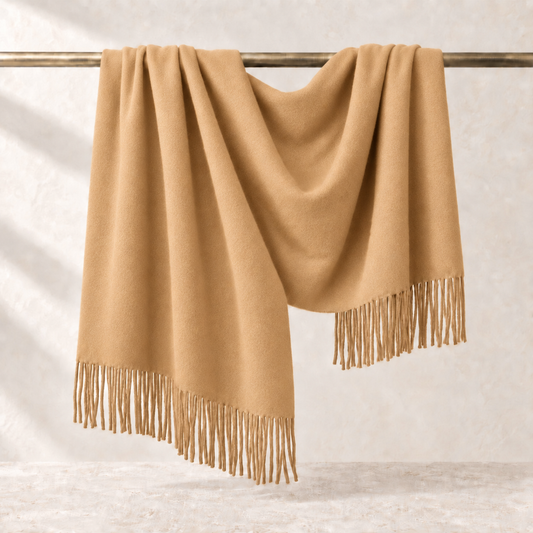 Écharpe de luxe en pur cachemire - Beige / 200x70cm
