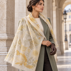 Aurelia Featherlight Cashmere Stole – Golden Botanica
