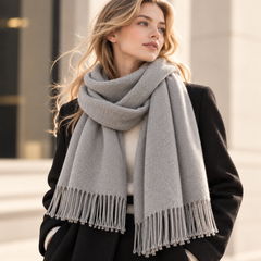 100% Mongolian Wool Plain Scarf
