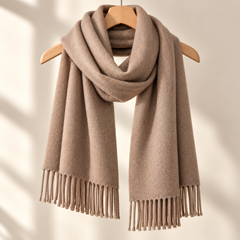 100% Mongolian Wool Plain Scarf