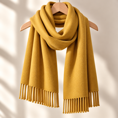 100% Mongolian Wool Plain Scarf