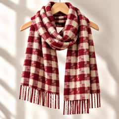 100% Mongolian Wool Mosaic Scarf