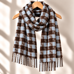100% Mongolian Wool Mosaic Scarf