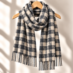 100% Mongolian Wool Mosaic Scarf