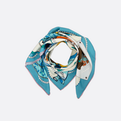 Party Animal Scarf 01 / 100% Silk / 90x90cm