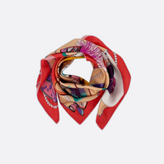 Party Animal Scarf 02 / 100% Silk / 90x90cm