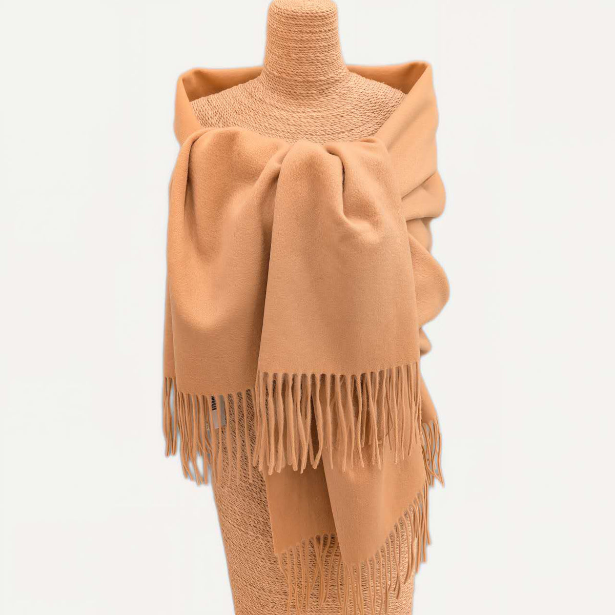 Luxury Pure Cashmere Scarf - Beige / 200x70cm