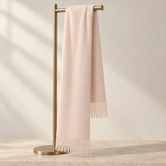Luxury Pure Cashmere Scarf - Cream White / 180x30cm