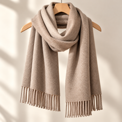100% Mongolian Wool Plain Scarf