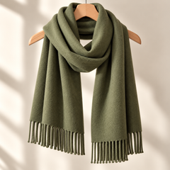 100% Mongolian Wool Plain Scarf