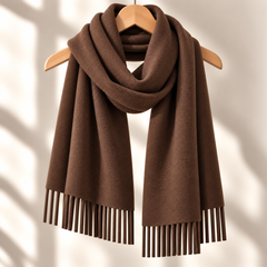 100% Mongolian Wool Plain Scarf