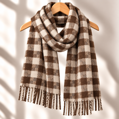 100% Mongolian Wool Mosaic Scarf